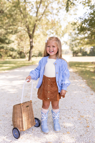Corduroy Skort ~ Caramel