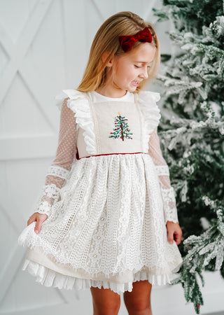*PREORDER* Vintage Tree Dress and Bloomer Set