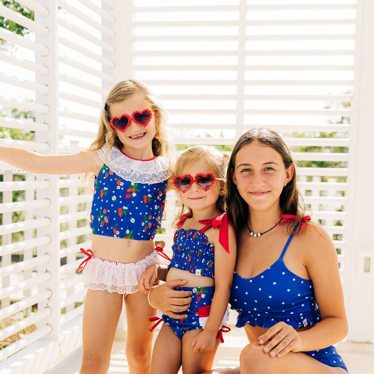 Strawberry Stars Lacey Tankini
