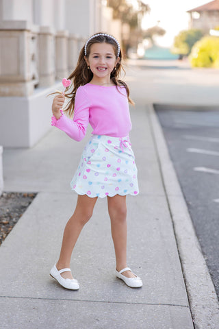 Bubblegum Pointelle Layering Shirt