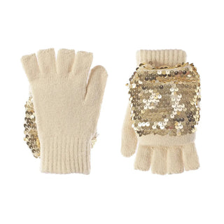 Shimmer Sequin Knitted Gloves