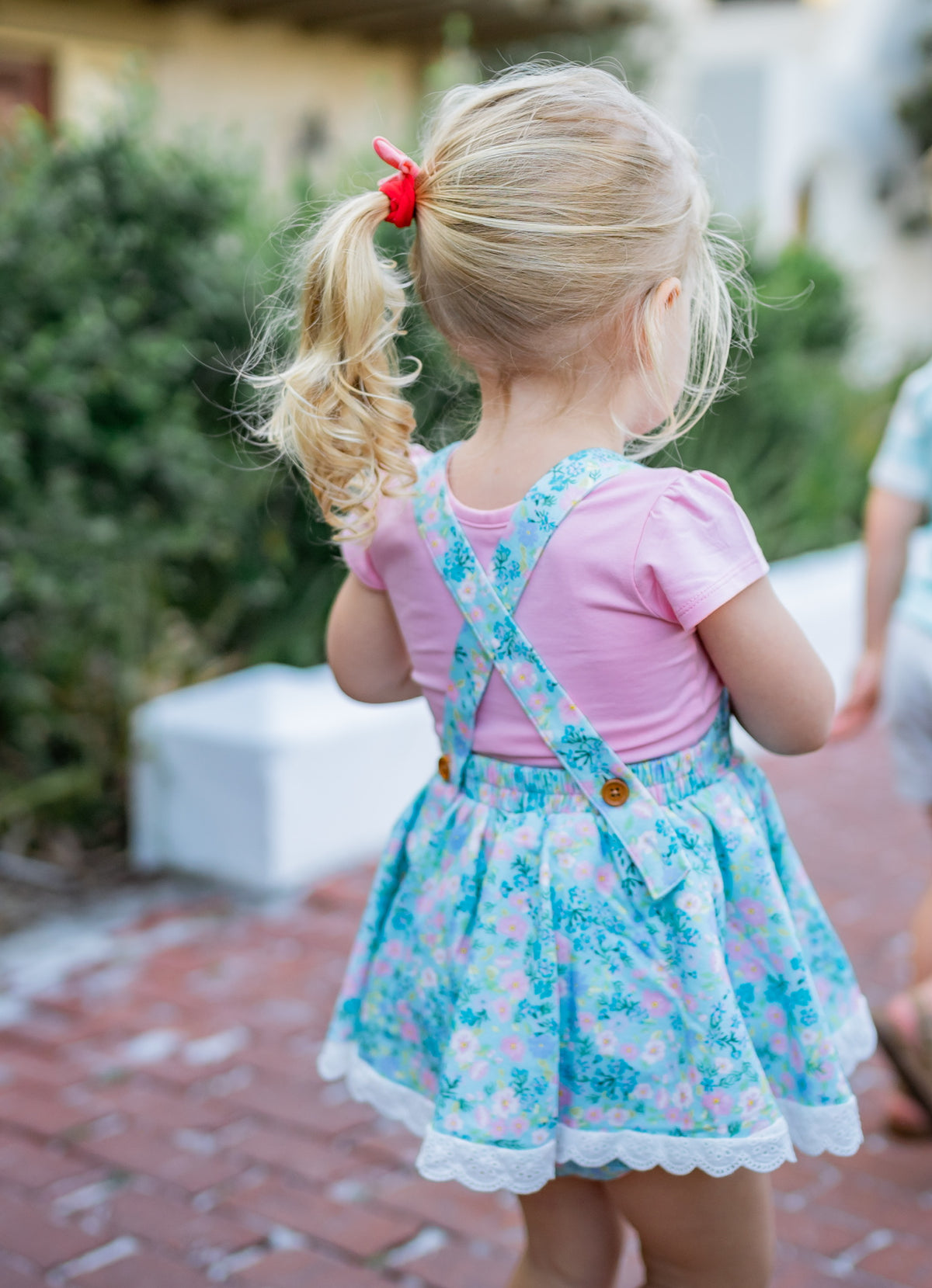 Summertime Blues Skirted Romper