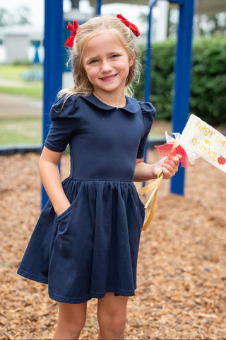 Prep School Dress Set ~ Navy