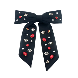 Georgia Black Bow Barrette