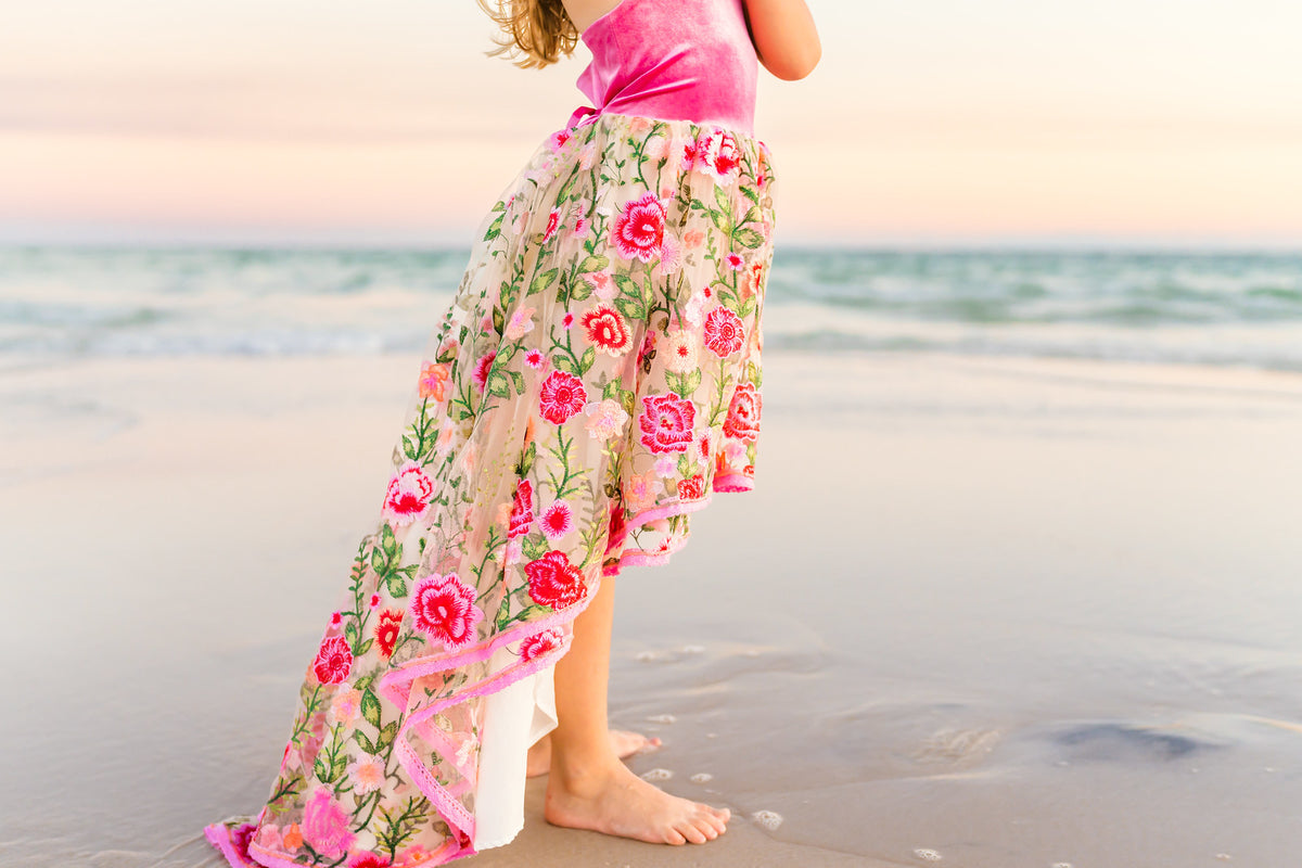 *PREORDER* Rose Petal Enchantment Flutter Sleeve High Low