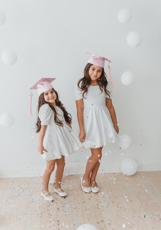 Taffeta Bubble Dress ~ White