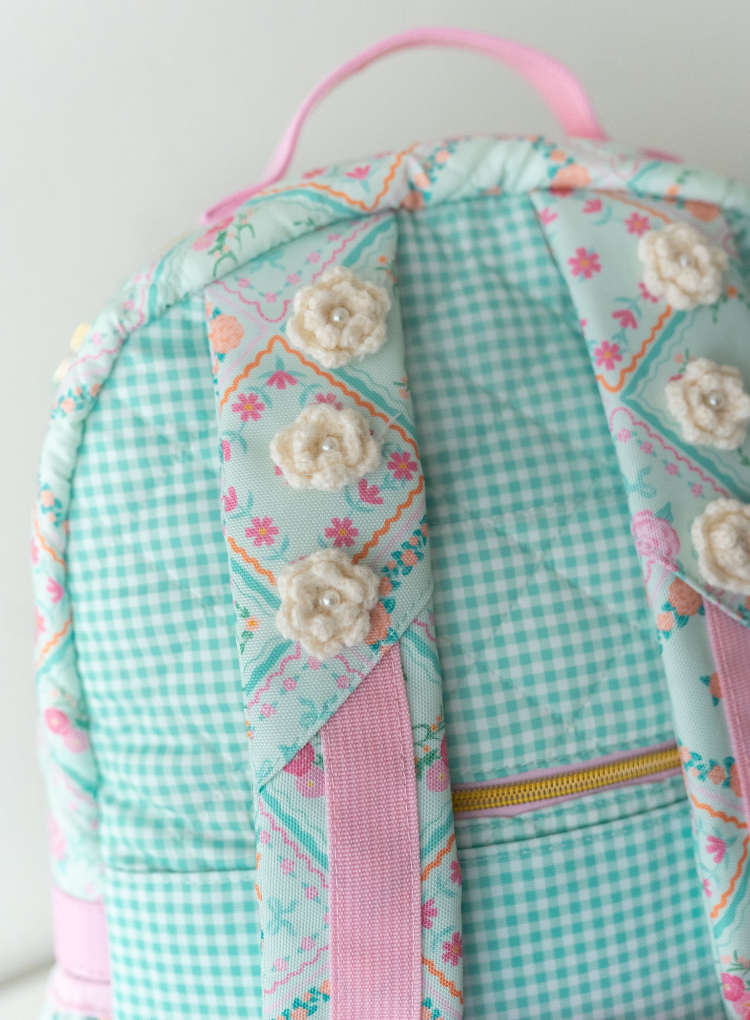 Quilted Backpack Petal Patchwork - Girls' School Backpack