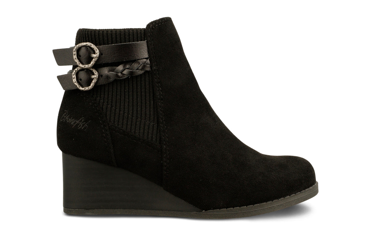 Pippy Wedge Boot - Black