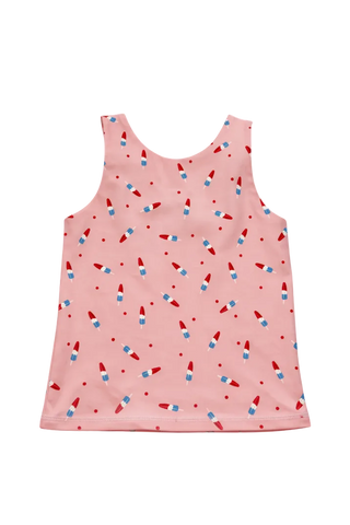 Snap Back Tank - Pink Patriot Pop