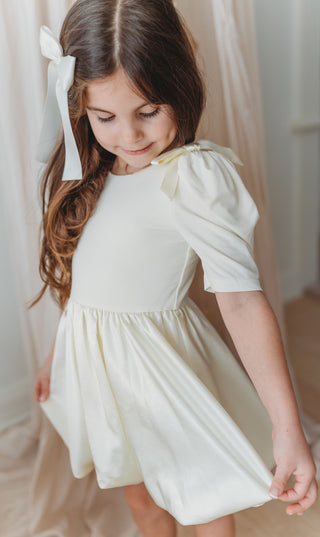 Taffeta Bubble Dress ~ Cream