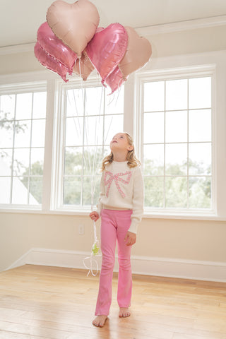Pink Cherub Flared Leggings
