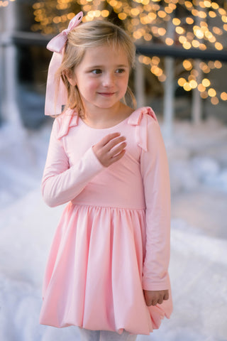 Rosé Bamboo Bubble Dress