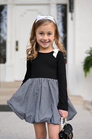 Noir Bamboo Bubble Dress