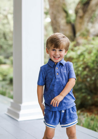Lanier Bamboo Terry Set - Navy