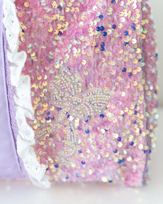 *PREORDER* Bow Sequin Duffle bag and Toiletry Bag Bundle