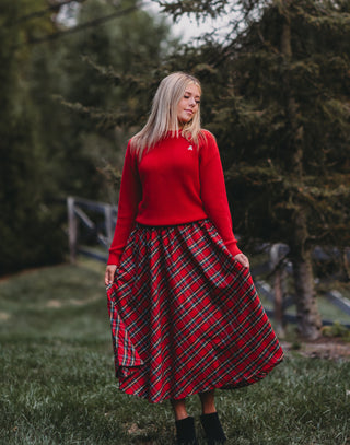 Women's Red Teddy Sweater