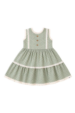 Sage Gingham Zoey Dress