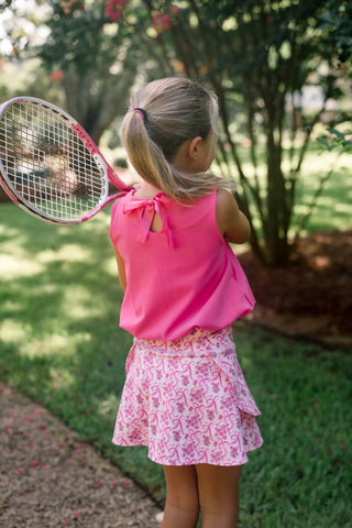 Poppy Skort ~ Bow Blossom (runs small, size up)