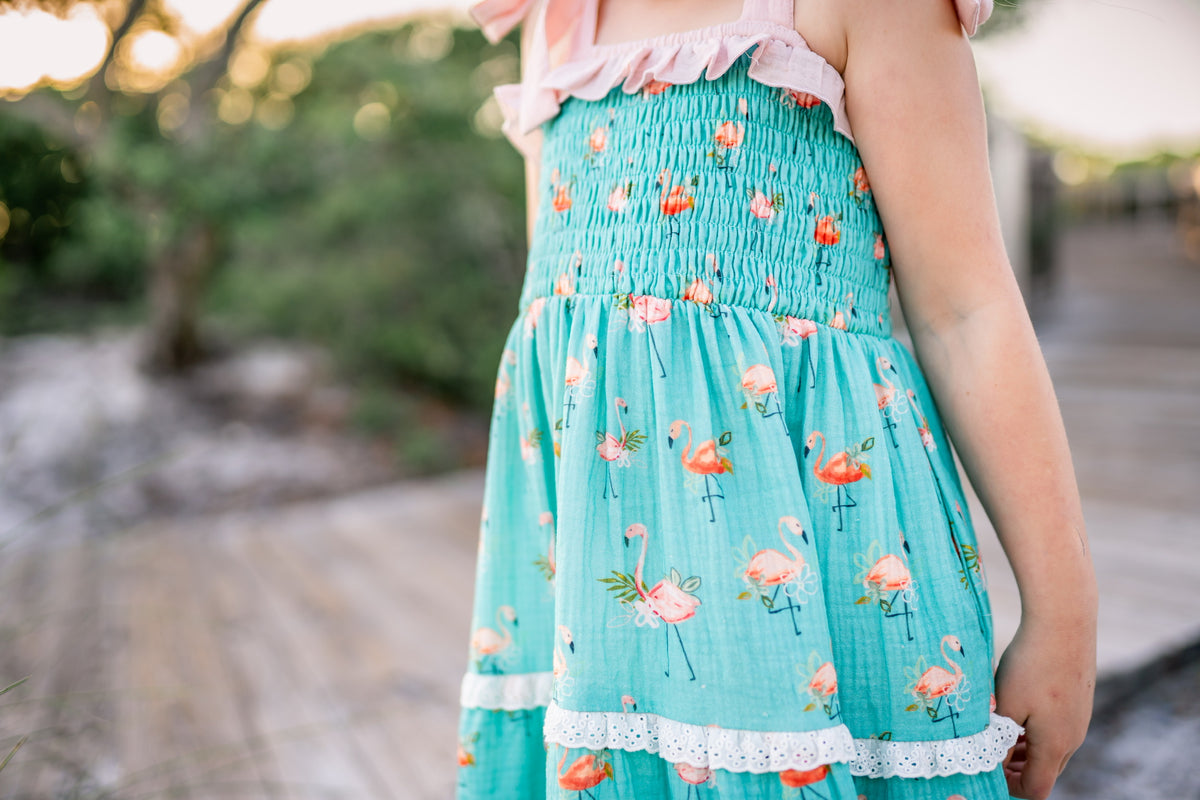 Fanciful Flamingo Maxi Dress