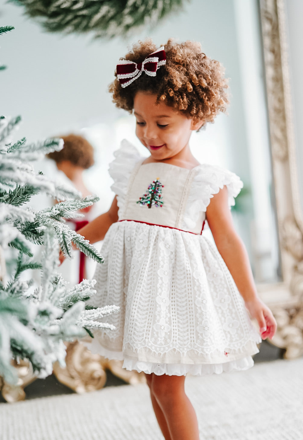 *PREORDER* Vintage Tree Dress and Bloomer Set