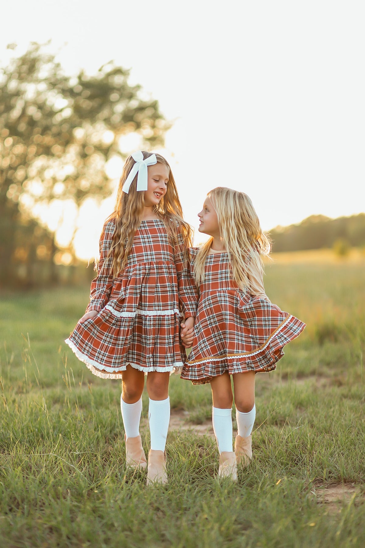 Turkey Day Tartan Pinafore
