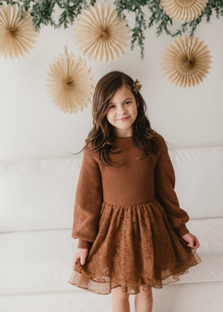 Whimsical Winter Tunic Set ~ Cinnamon