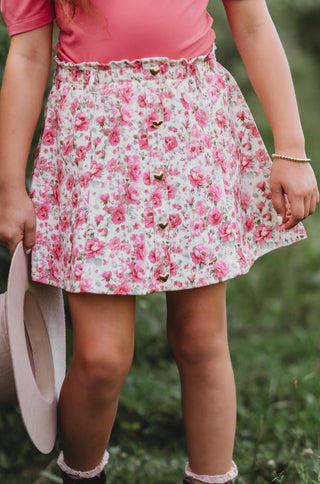 Prairie Rose Denim Skort