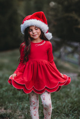 Merry and Bright Scallop Tunic Set