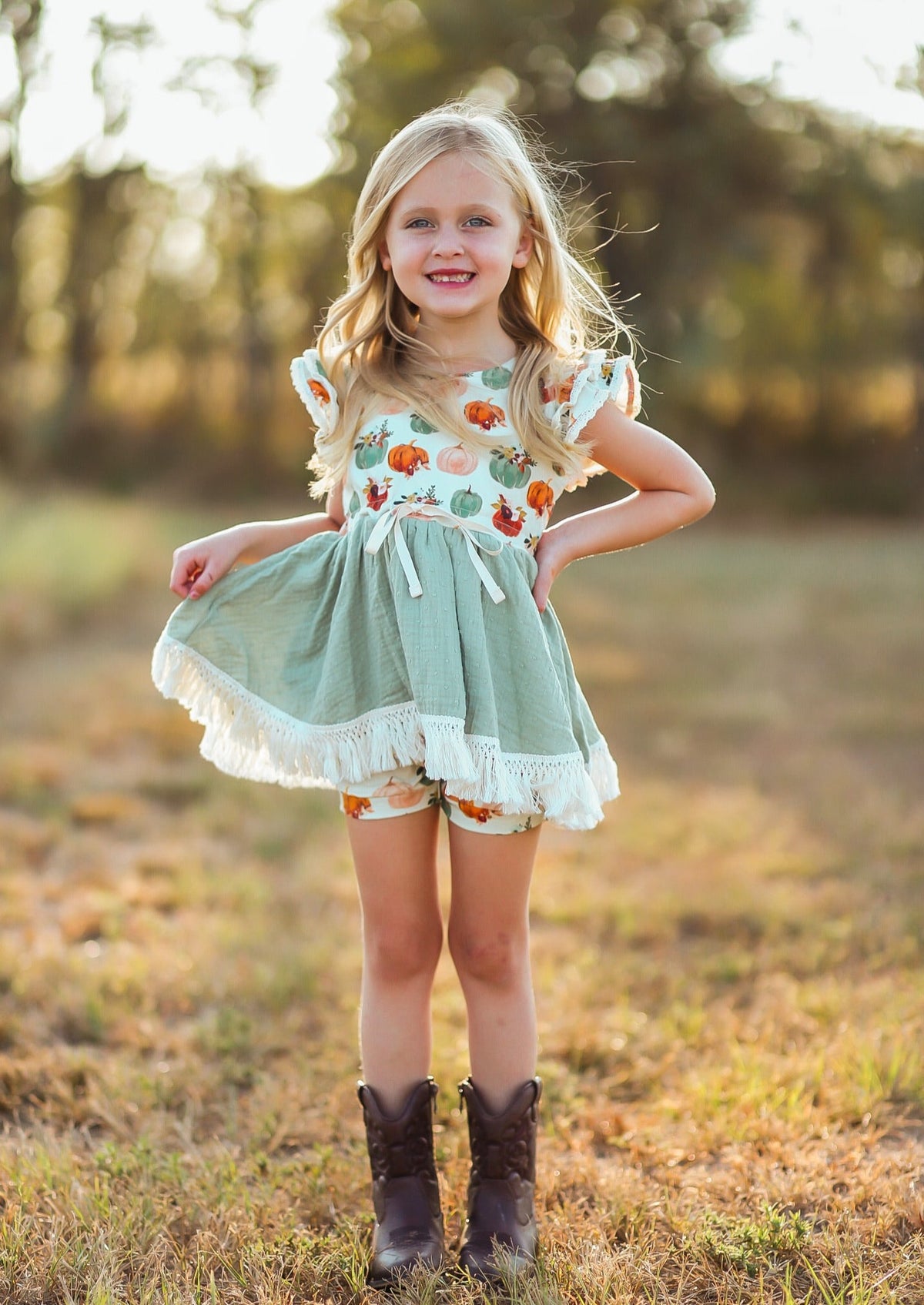 Pretty as a Pumpkin Vintage Tunic Set