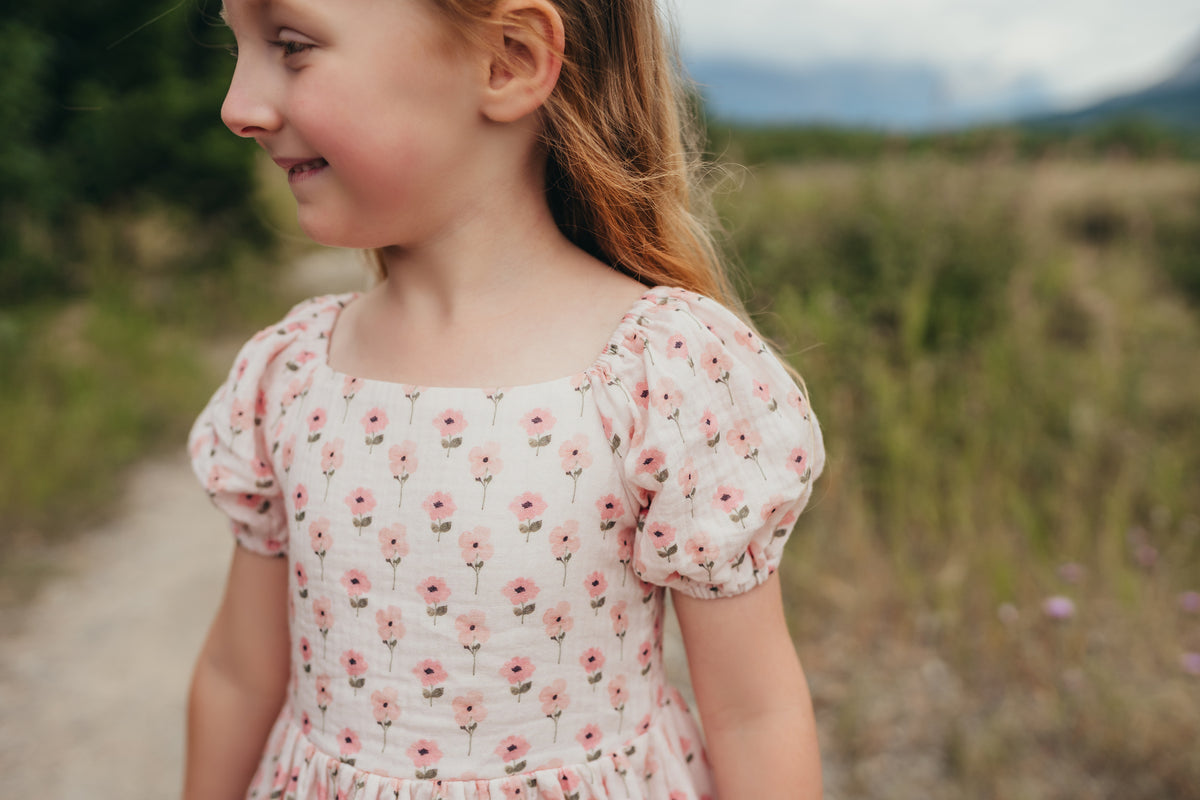 Rosy Pink Floral Maxi