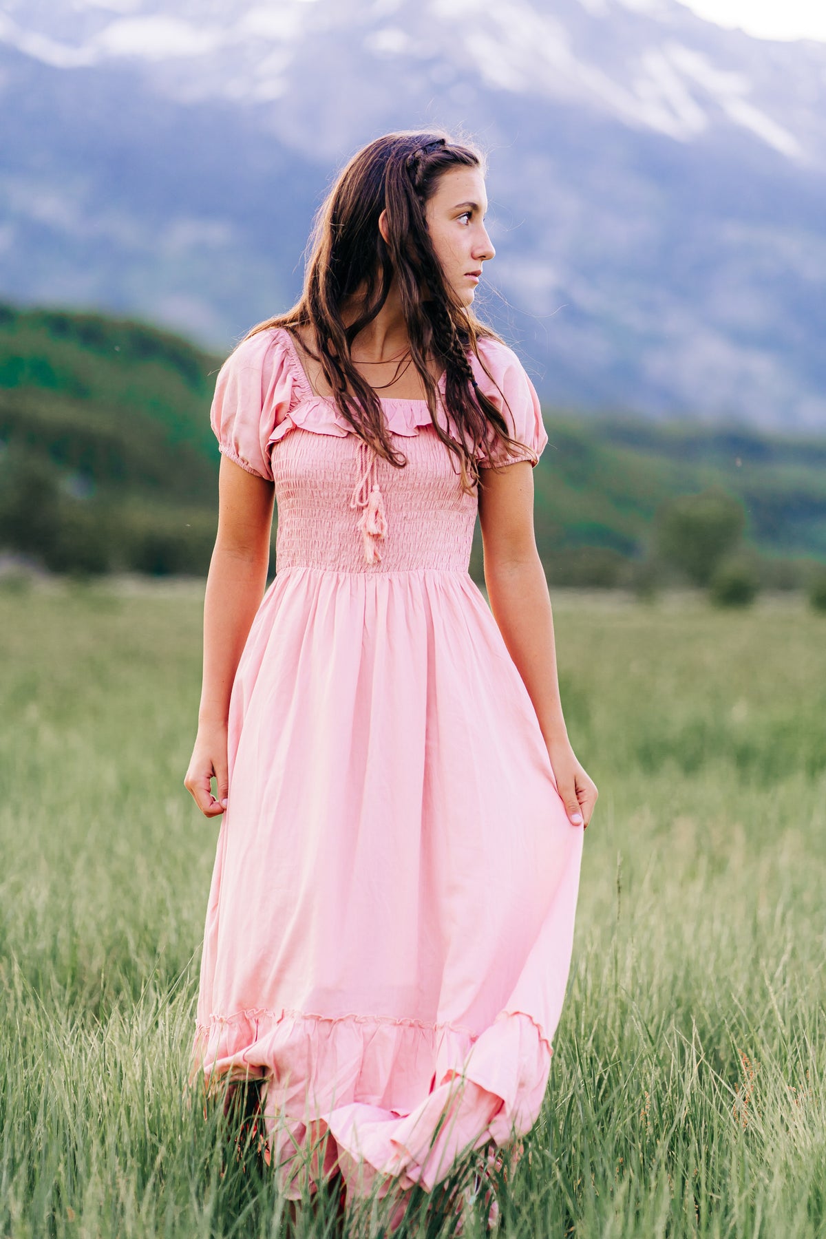 Rosy Pink Boho Dress