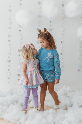 Sparkle Sport Set ~ Blue Bow