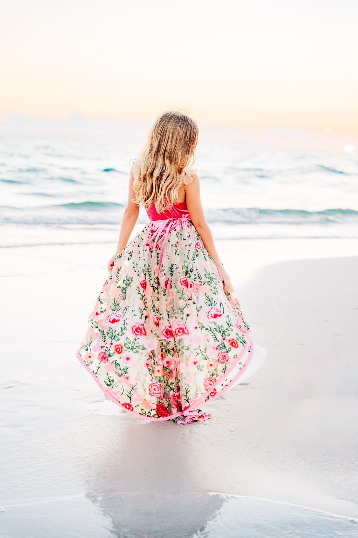 *PREORDER* Rose Petal Enchantment Flutter Sleeve High Low