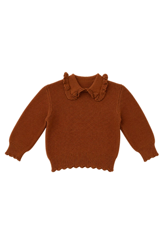 Brown Sugar Collared Sweater