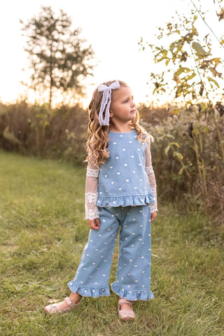 Candyland Denim Dolly Top