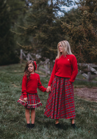 Women's Red Teddy Sweater