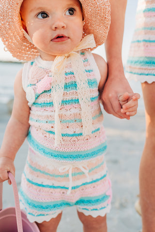 Seashore Stripe Knit Shorts