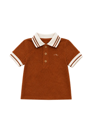 Boys Brown Sugar Bamboo Terry Polo