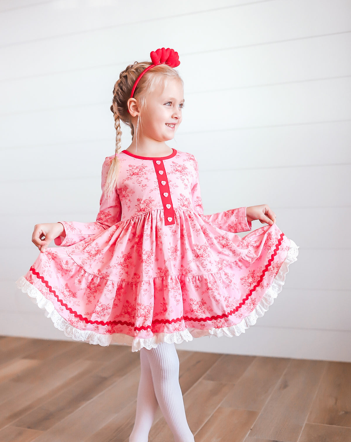 Sweetheart Floral Chloe Dress and Bloomer Set