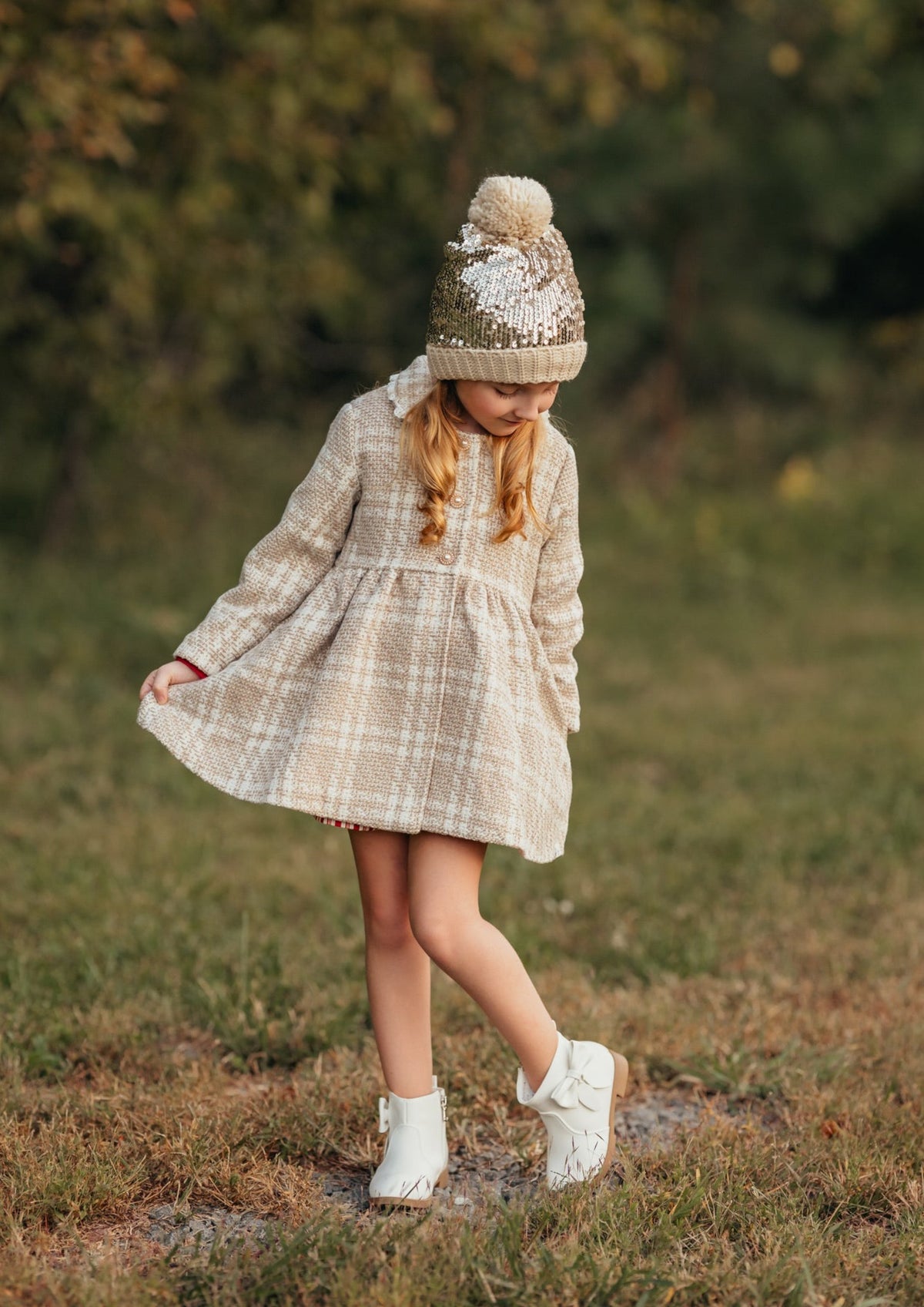 Shimmer Sequin Knitted Hat