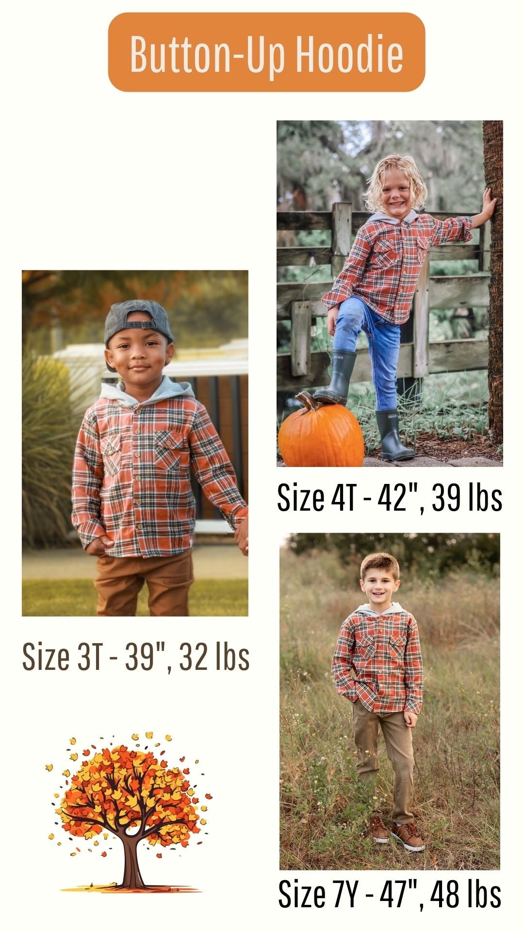 Turkey Day Tartan Button-Up Hoodie