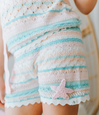 Seashore Stripe Knit Shorts