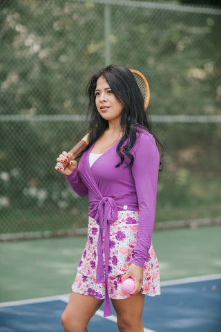 Women's Wrap Top ~ Wildberry