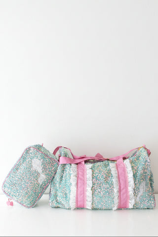 *PREORDER* Mermaid Sequin Duffle Bag and Toiletry Bag Bundle