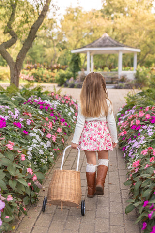 Prairie Rose Denim Skort