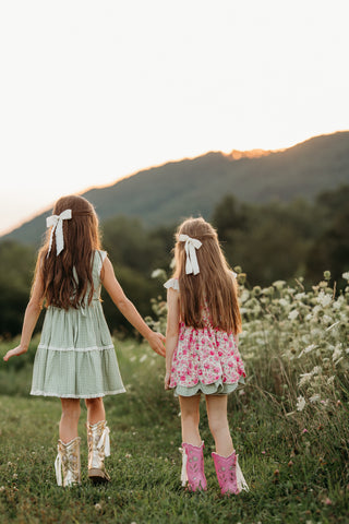 Sage Gingham Zoey Dress