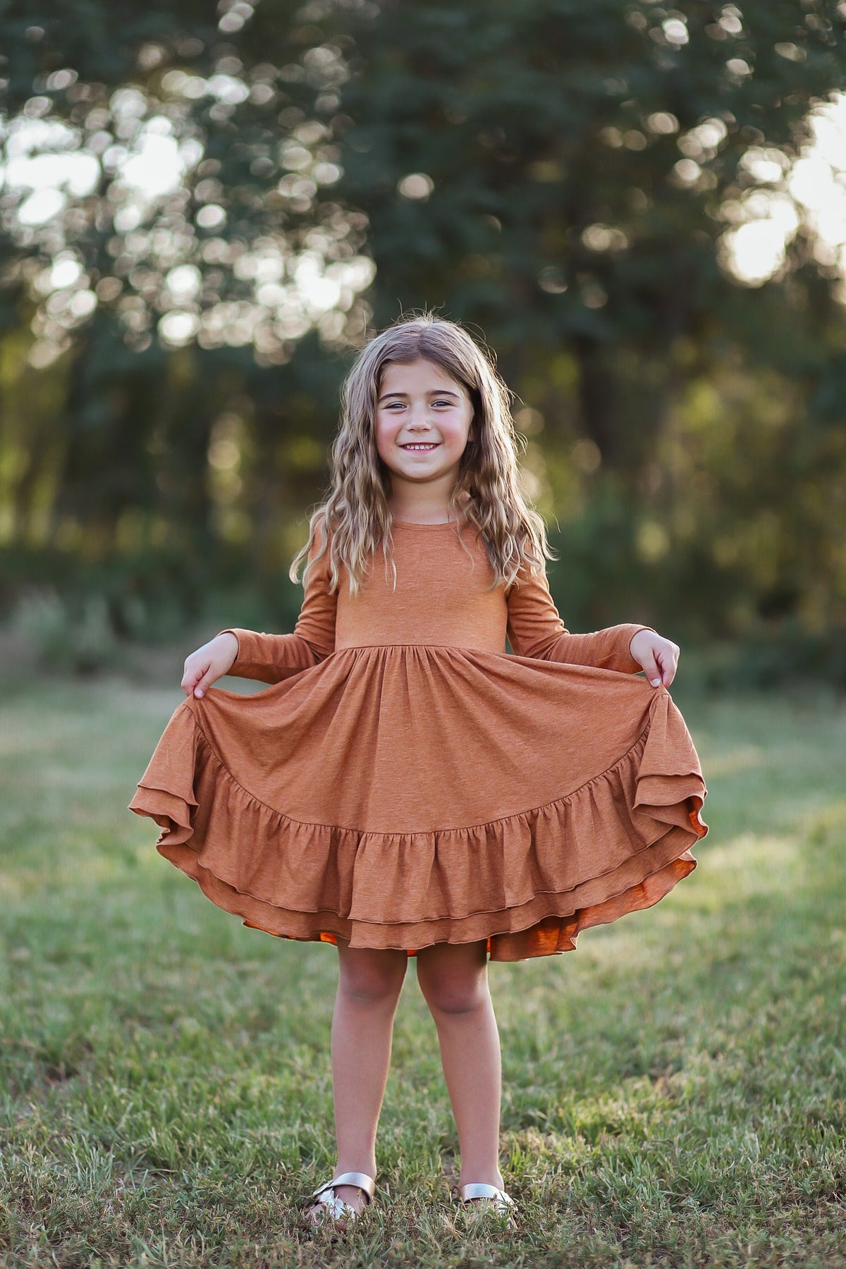 Basics Dress Set- Rust