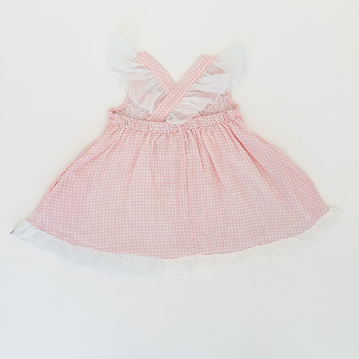 Pink Gingham Tunic and Bloomer Set