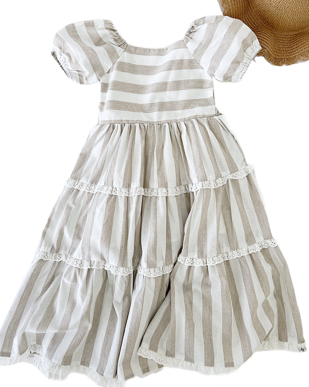 Wheat Stripe Grace Maxi