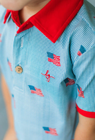 Heritage Flag Athletic Polo